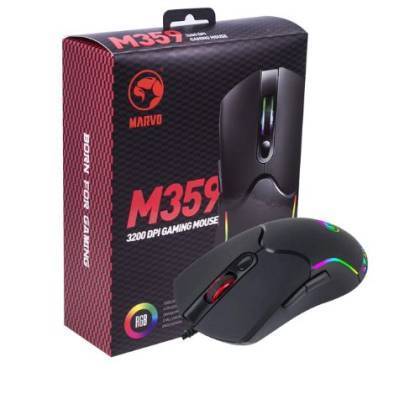 Mouse Gamer Marvo M359, 3200 DPI, 7 Botões, RGB